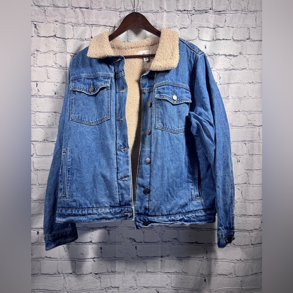 BP Denim Sherpa-Lined Jacket - Picture 1 of 7